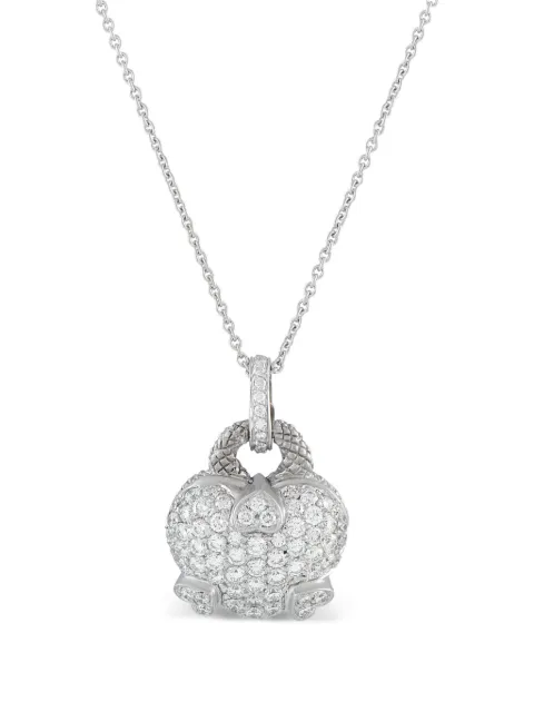 Judith Ripka diamond heart-pendant necklace Silver JR22112125