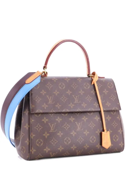Louis Vuitton Pre-Owned Cluny Top Handle Bag Monogram Canvas MM shoulder bag Brown 5C6IBBDBRJRFJ416