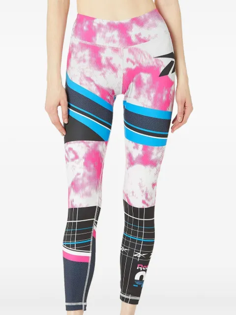 Reebok Workout Ready MYT AOP Tight WMNS leggings Pink FU2420
