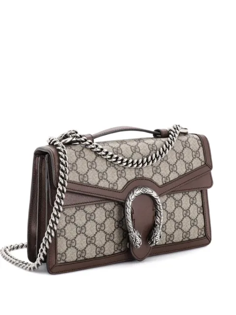 Gucci Pre-Owned Dionysus Top Handle Chain Bag GG Coated Canvas Small satchel Brown JIFC9RE9DYRLFGWB