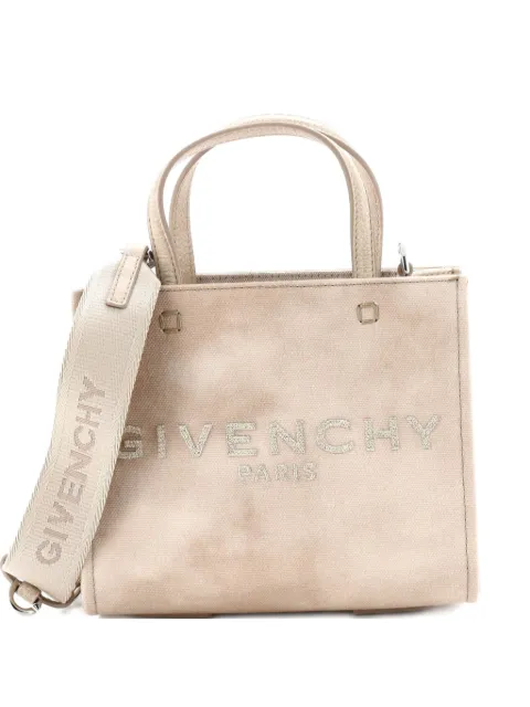 Givenchy Pre-Owned G- Canvas Mini tote bag Neutrals COGFDQATLXHEU4YI