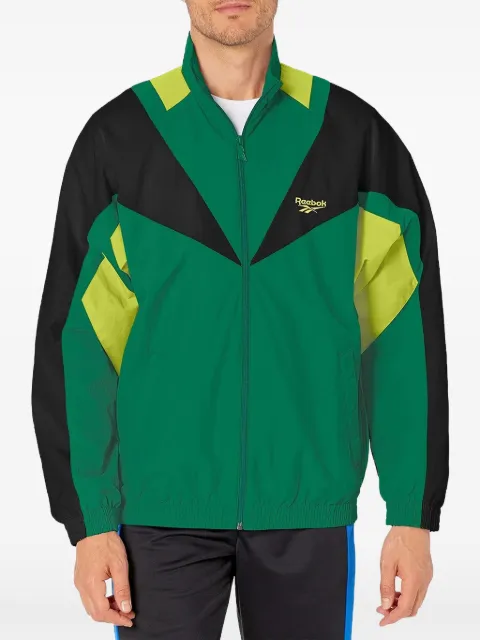 Reebok logo-embroidered bomber jacket Green FK2462