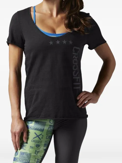Reebok graphic-print T-shirt Black U71701