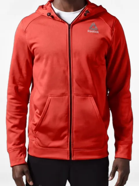 Reebok full zip hooded jacket Red S99116