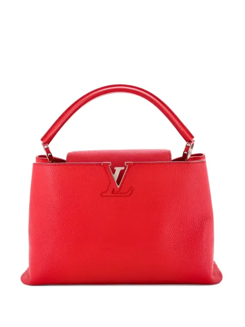 Louis Vuitton Pre-Owned Capucines Bag Leather MM satchel Red 6HFVFNEHN4ATSZXZ