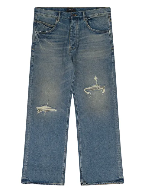 Purple Brand 9 To 5 distressed denim jeans Blue P018NITF424