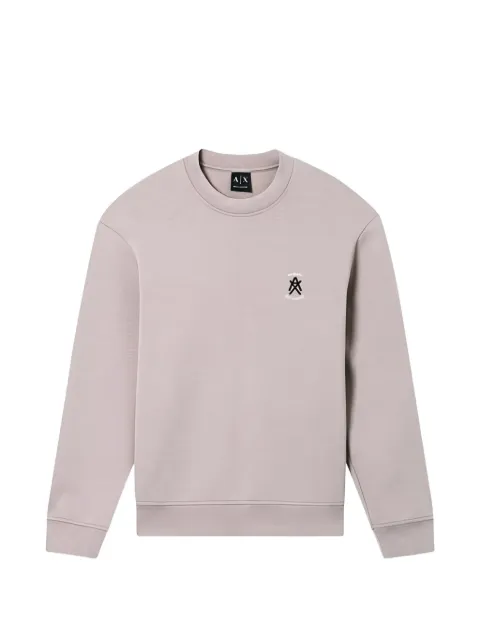 Armani Exchange embroidered sweatshirt Neutrals XM001777AF10818