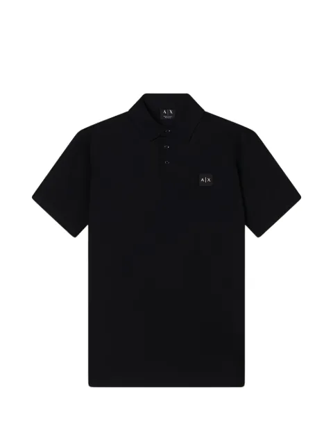 Armani Exchange logo-detail polo shirt Black XM002232AF10364