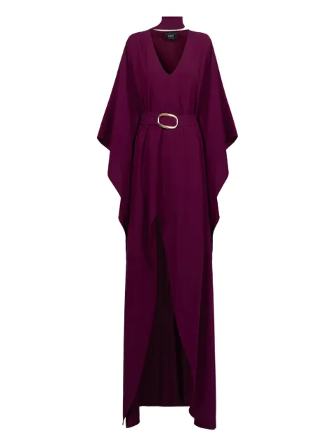 Taller Marmo Cassandra belted V-neck dress Purple TMPS2630383