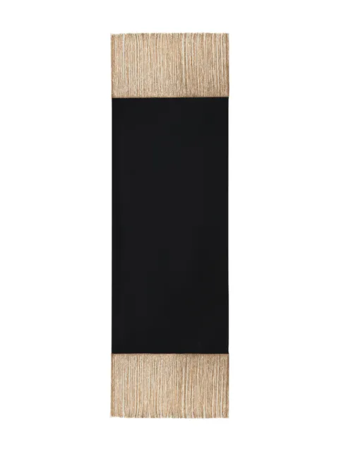 Taller Marmo Zizi Sole fringed scarf Black TMPS2636133
