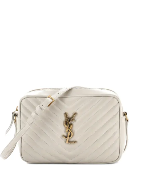 Saint Laurent Pre-Owned Lou Camera Bag Matelasse Chevron Leather Small crossbody bag Black NO50RI3U6IKU65N3