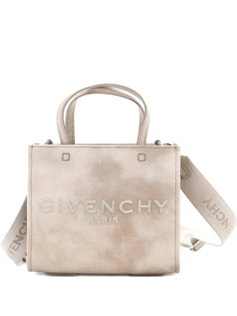 Givenchy Pre-Owned G- Canvas Mini tote bag Black 1BYJAU7KSMYLBF58