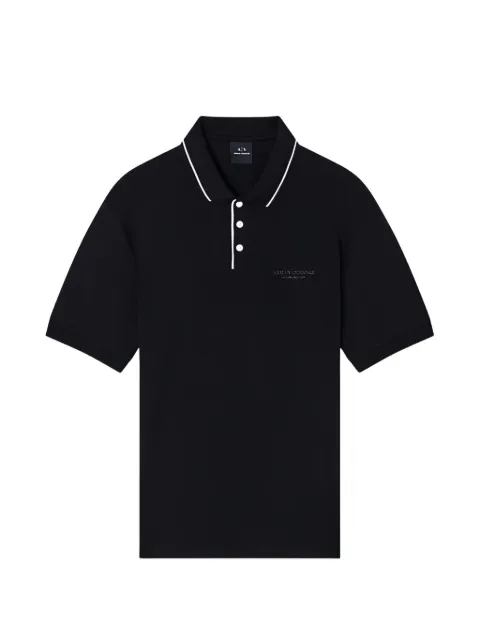 Armani Exchange short-sleeve polo shirt Black XM001557AF10363