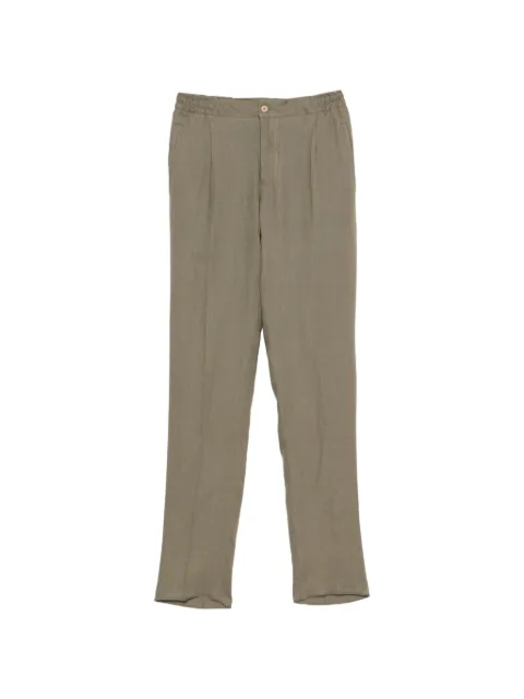 Kiton pleated trousers Green UPN01H0969009002