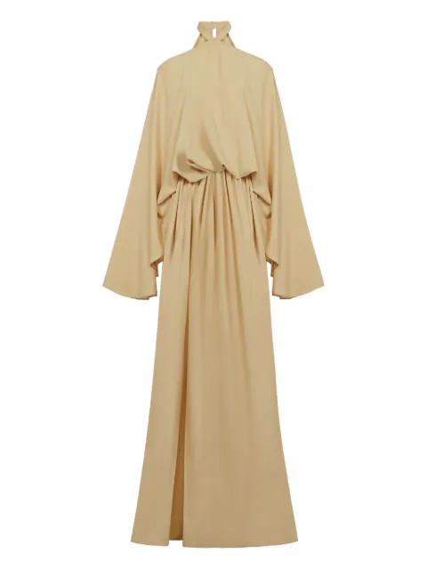 Taller Marmo Sundance halter-neck maxi dress Yellow TMPS2609104