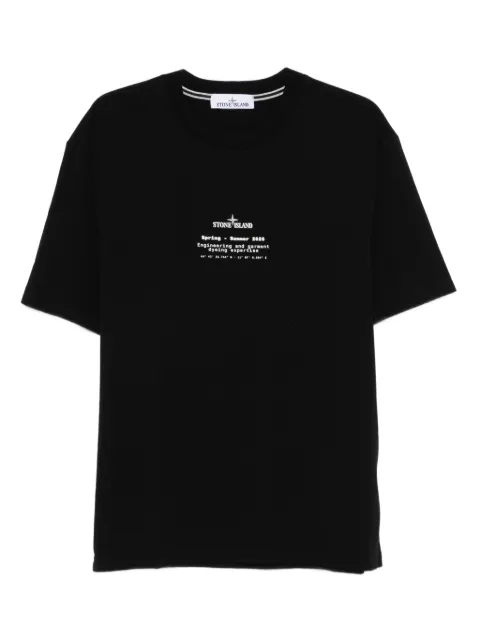 Stone Island 2100001 organic cotton jersey T-shirt Black L1S152100001S0285