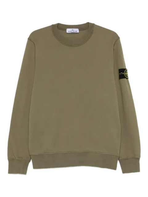 Stone Island logo-patch sweater Green L1S156100060S0051