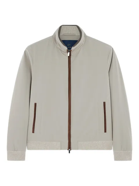 Paul & Shark Typhoon Re-4X4 suede-details bomber jacket Neutrals 14312060128