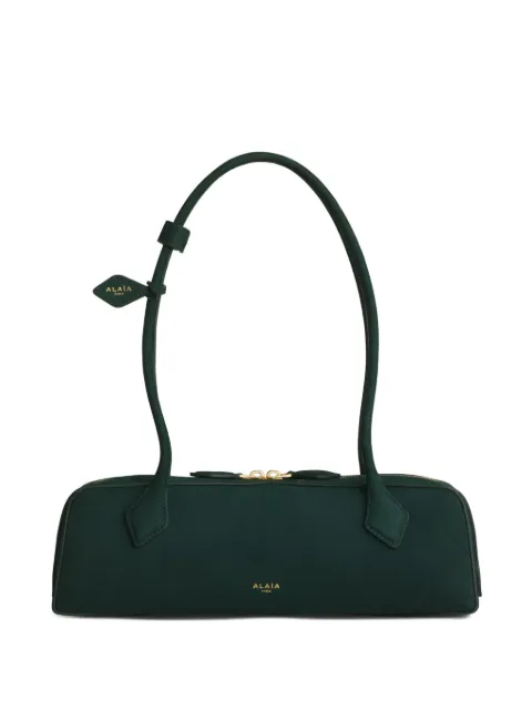 Alaïa Le Teckel medium bag in nubuck Green AA1S06033CA214