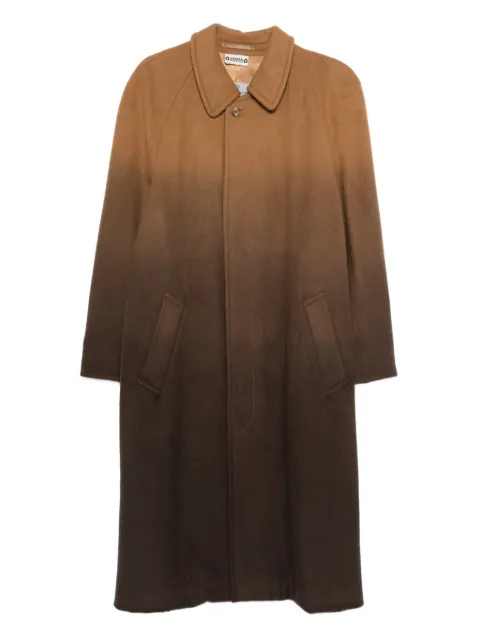 A.N.G.E.L.O. Vintage Upcycling virgin wool ombré coat Brown AU600ABO