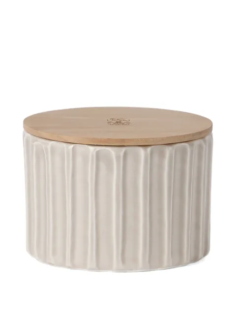 Brunello Cucinelli ridged ceramic candle Neutrals MLCANDRV1CBEIG