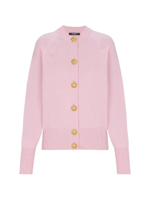Balmain buttoned cardigan Pink GF1KL270KI87