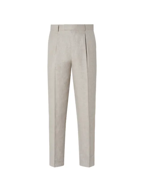 Zegna crossover linen pants Neutrals 349F81A375N5N2