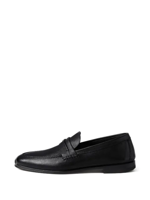 Zegna leather moccasin loafers Black LHBFSA8037Z
