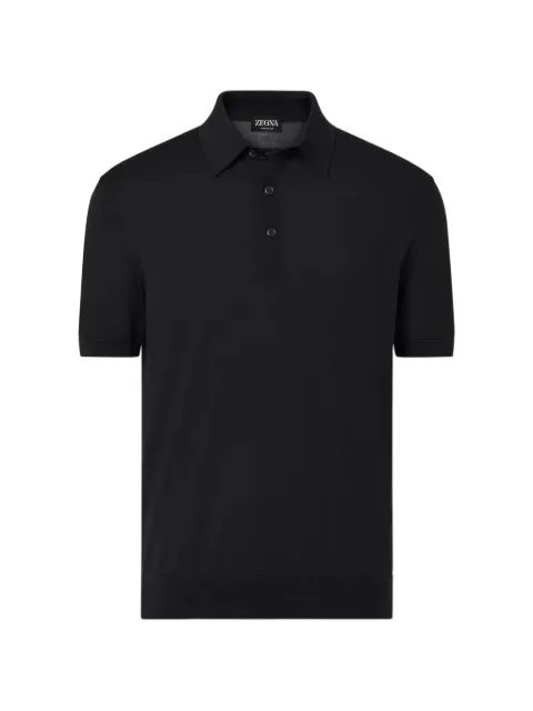 Zegna black polo shirt Black UH15M9A3POL