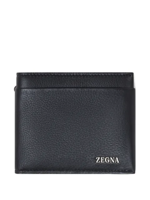Zegna leather billfold wallet Black LHOTOE1940Z