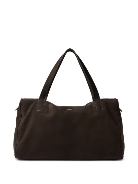 Zegna logo-detail holdall Brown LHOTNC2356Z