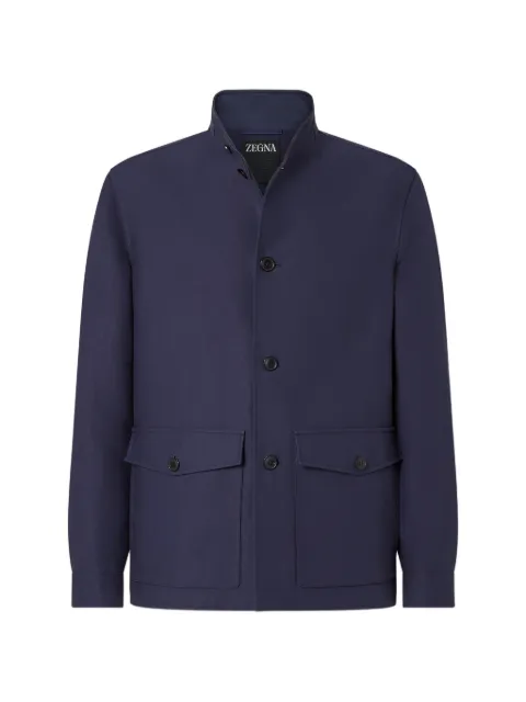 Zegna Chore buttoned jacket Blue UHT16A3H224