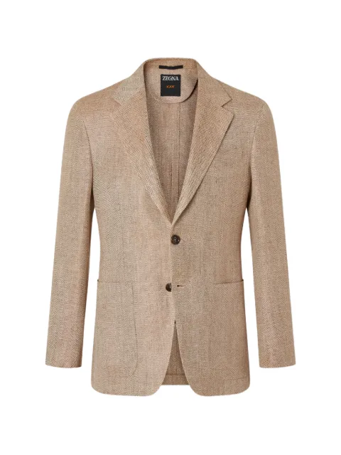 Zegna patch-pocket blazer Neutrals 383002A310JCN0