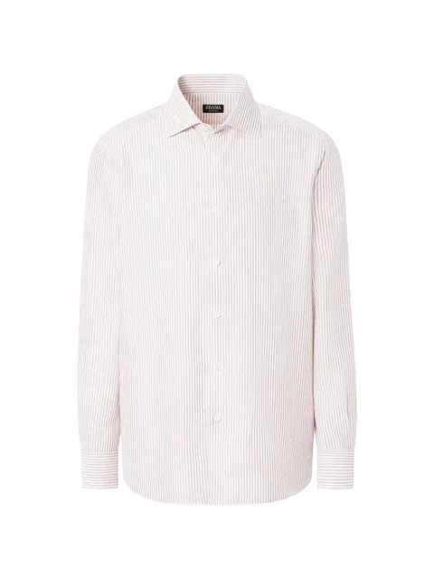Zegna striped silk shirt White UHX15A3SLF5