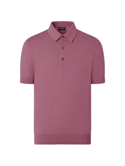 Zegna cotton polo shirt Pink UHC90A3C32