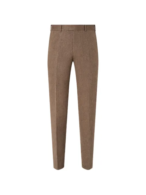 Zegna striped oasi lino trousers Brown 373F31A375N5N2