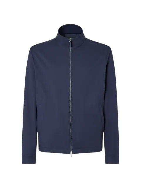 Zegna Motorin zi-up blouson jacket Blue UHTD5A3HCT575B07