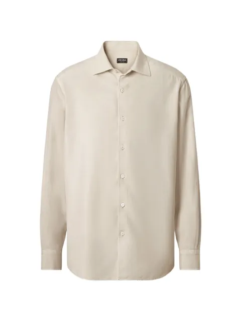 Zegna long-sleeve shirt Neutrals UHX42A3SLF5