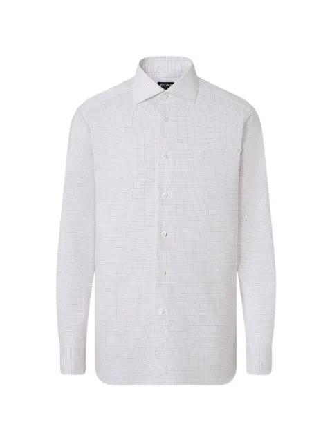 Zegna checked centoventimila cotton shirt White 302152A39NS0PR