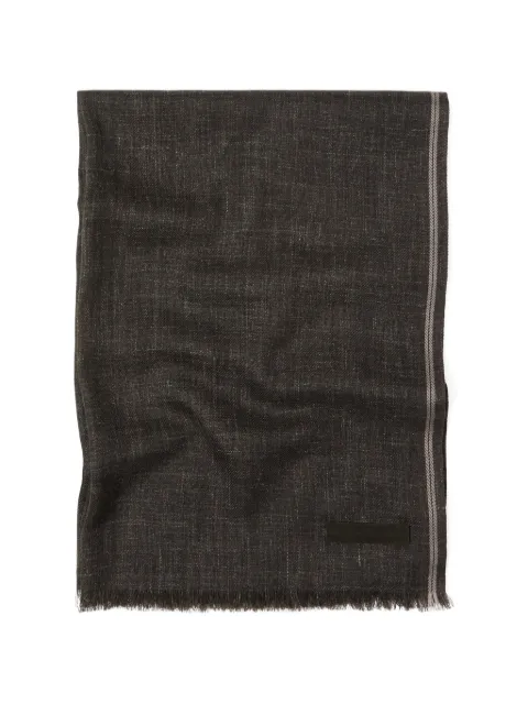 Zegna frayed scarf Brown Z3L01SA3231