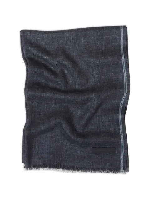 Zegna cashmere linen scarf Grey Z3L01SA3231