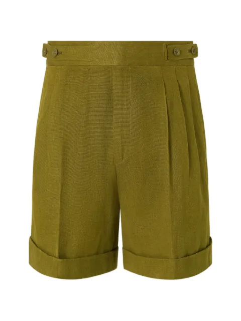 Zegna pleated olive green shorts Green 373C66A3733QH2