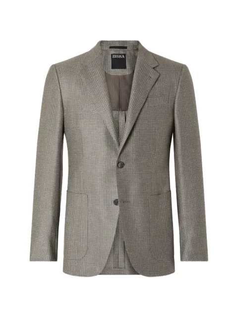 Zegna patterned blazer Grey 359030A310JCN0