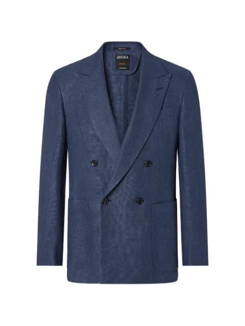 Zegna crossover linen jacket Blue 349528A310JBN0