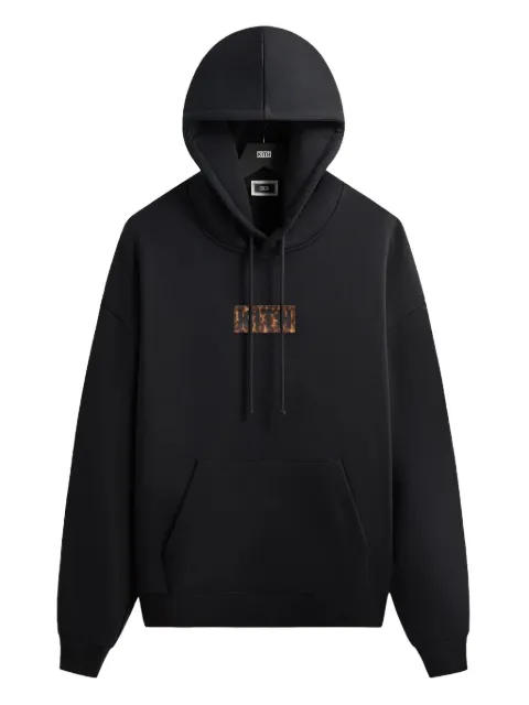 KITH logo appliqué hoodie Black KHM034446001