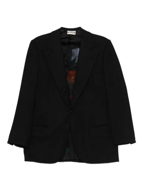 A.N.G.E.L.O. Vintage Upcycling upcycled wool blazer Black AU420ABM