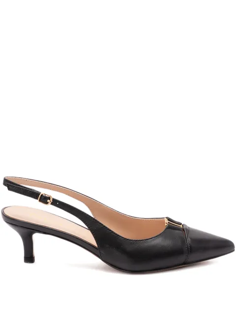 TWINSET buckle kitten heel pumps Black 261TCP034