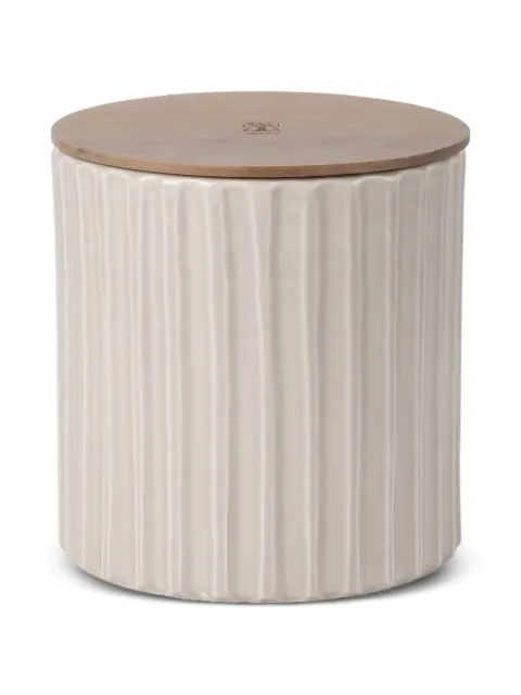 Brunello Cucinelli ridged ceramic vessel candle Neutrals MLCANDRV3CBEIG
