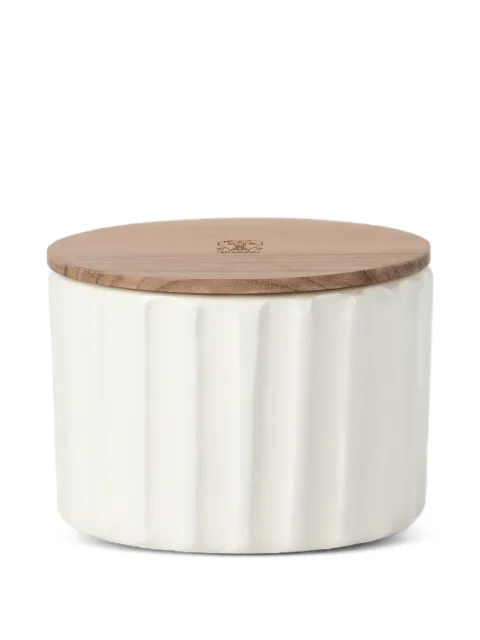 Brunello Cucinelli ridged ceramic scented candle White MLCANDRV1CLATT