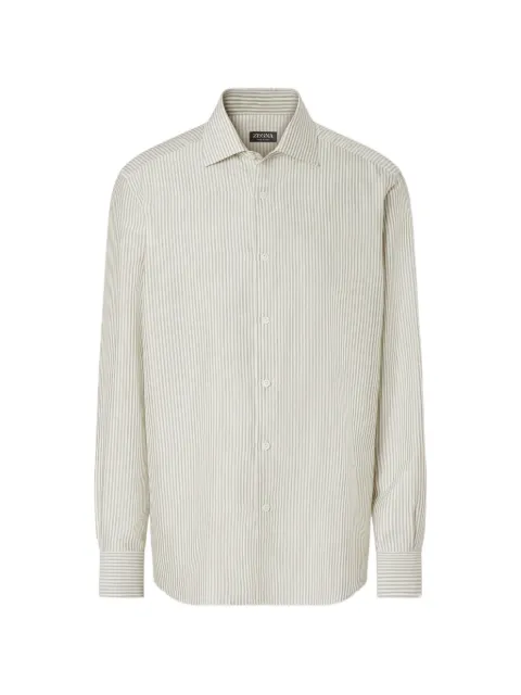 Zegna striped silk shirt White UHX15A3SLF5